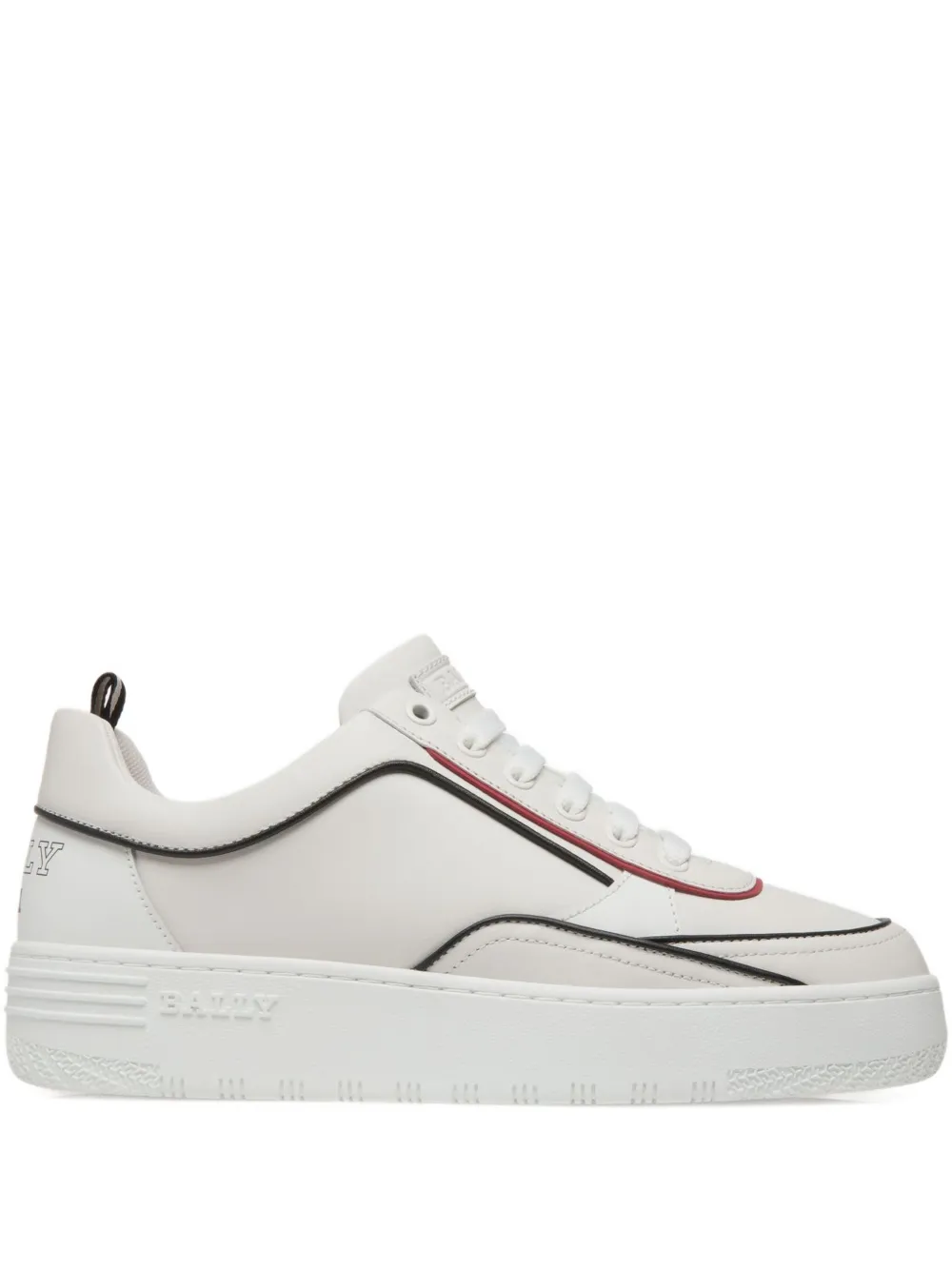 Bally piping-detail sneakers - Bianco