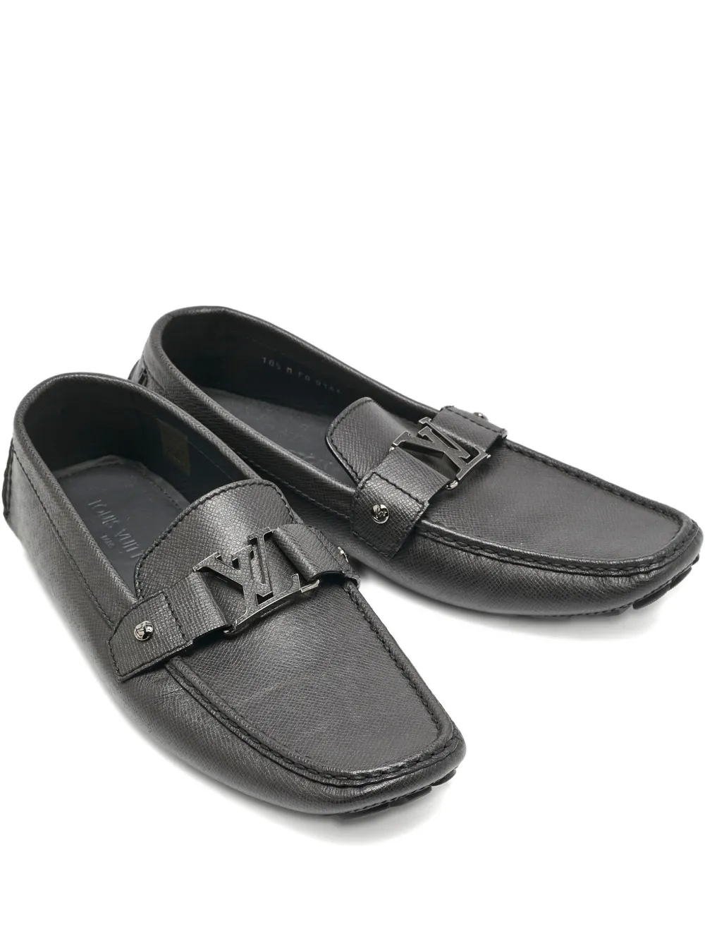Louis Vuitton Pre-Owned 2024 Monte Carlo leather LV Buckle loafers - Nero