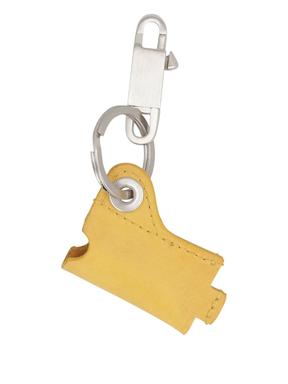 Rick Owens leather lighter case keychain - Giallo