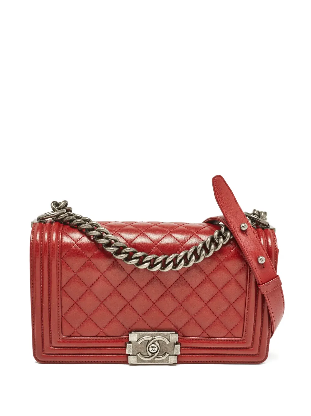 CHANEL Pre-Owned Boy Chanel shoulder bag - Rosso