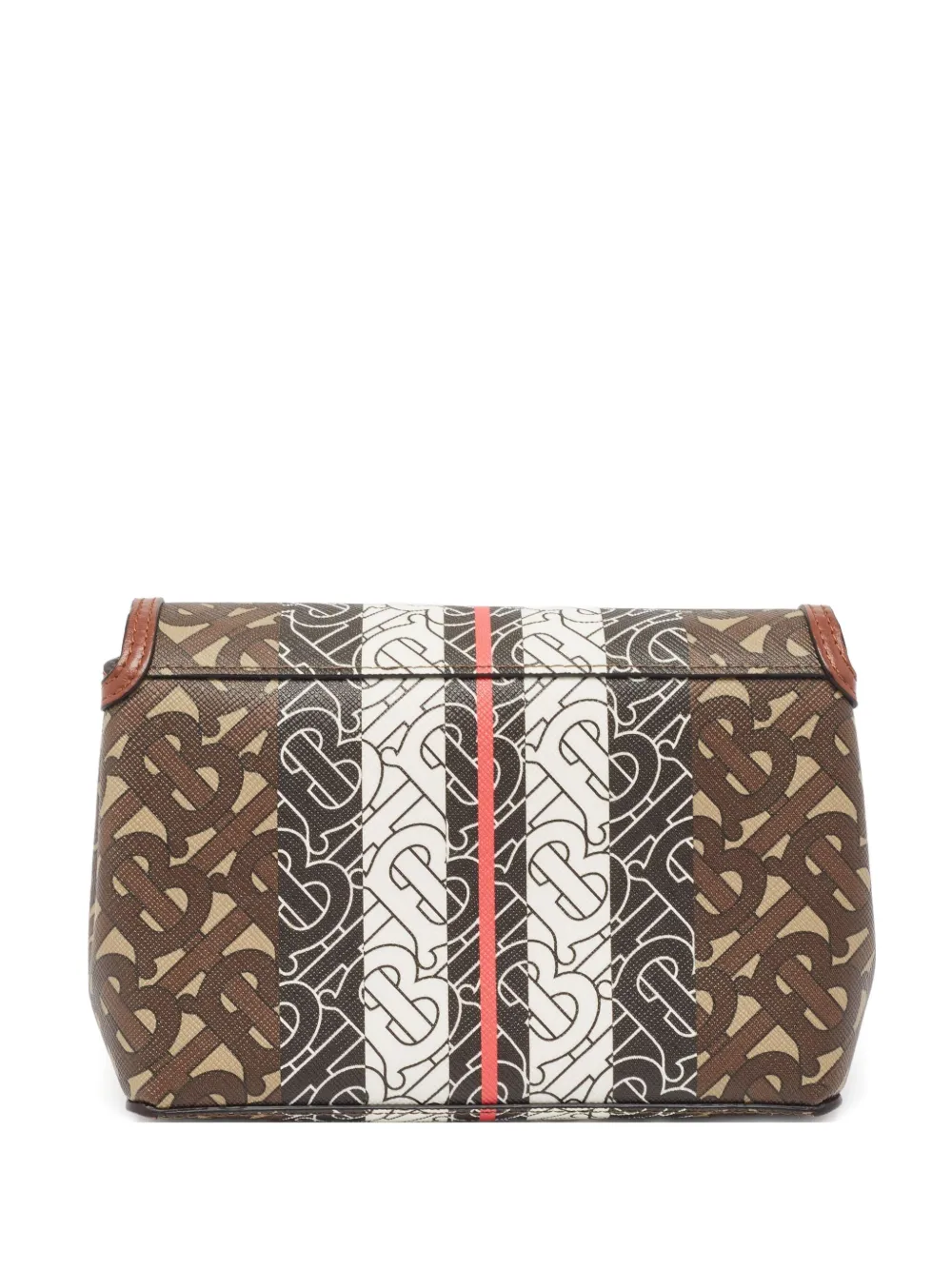 Burberry Pre-Owned TB-monogram stripe shoulder bag - Marrone