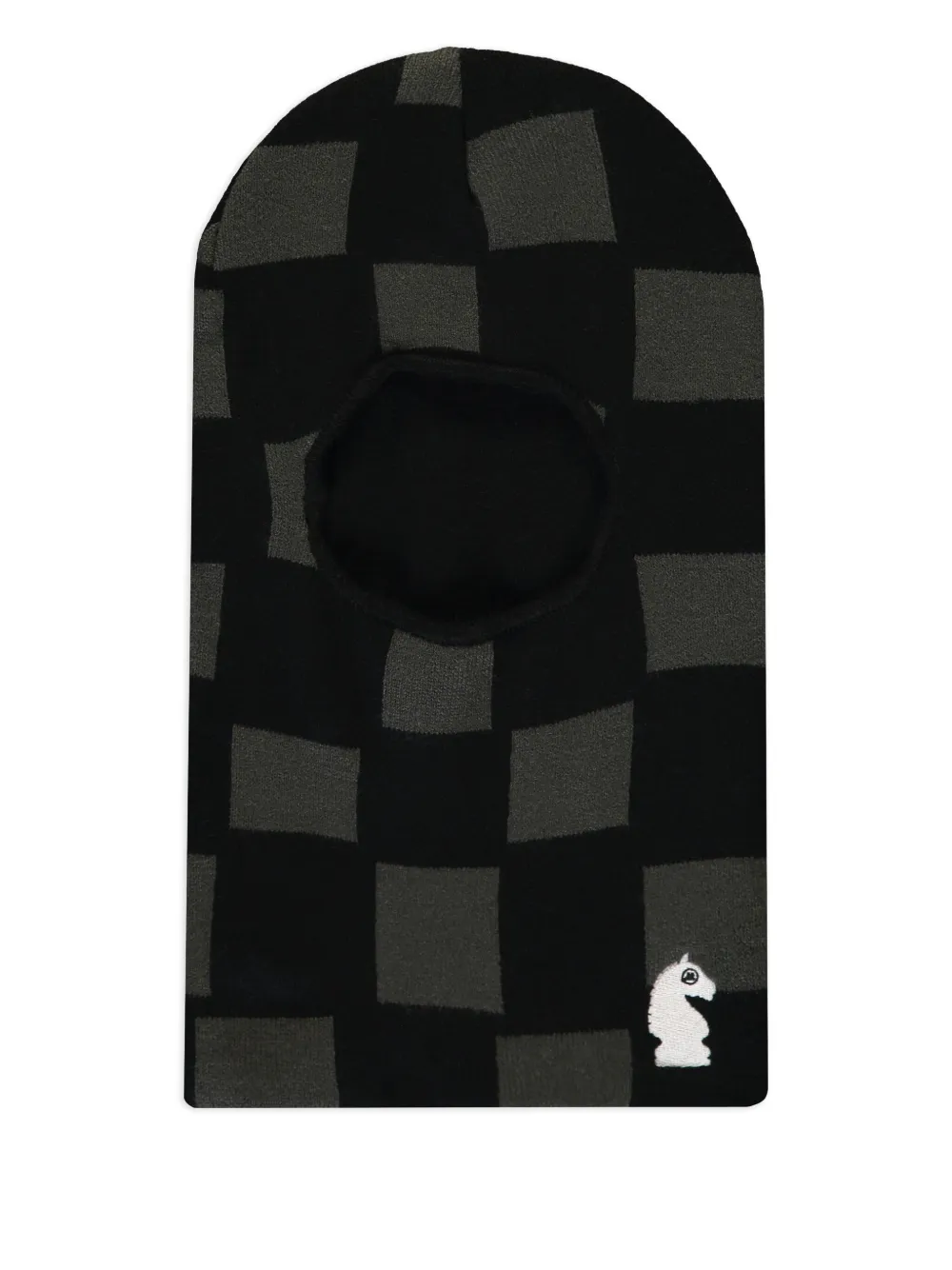 MARKET checked-pattern balaclava - Nero