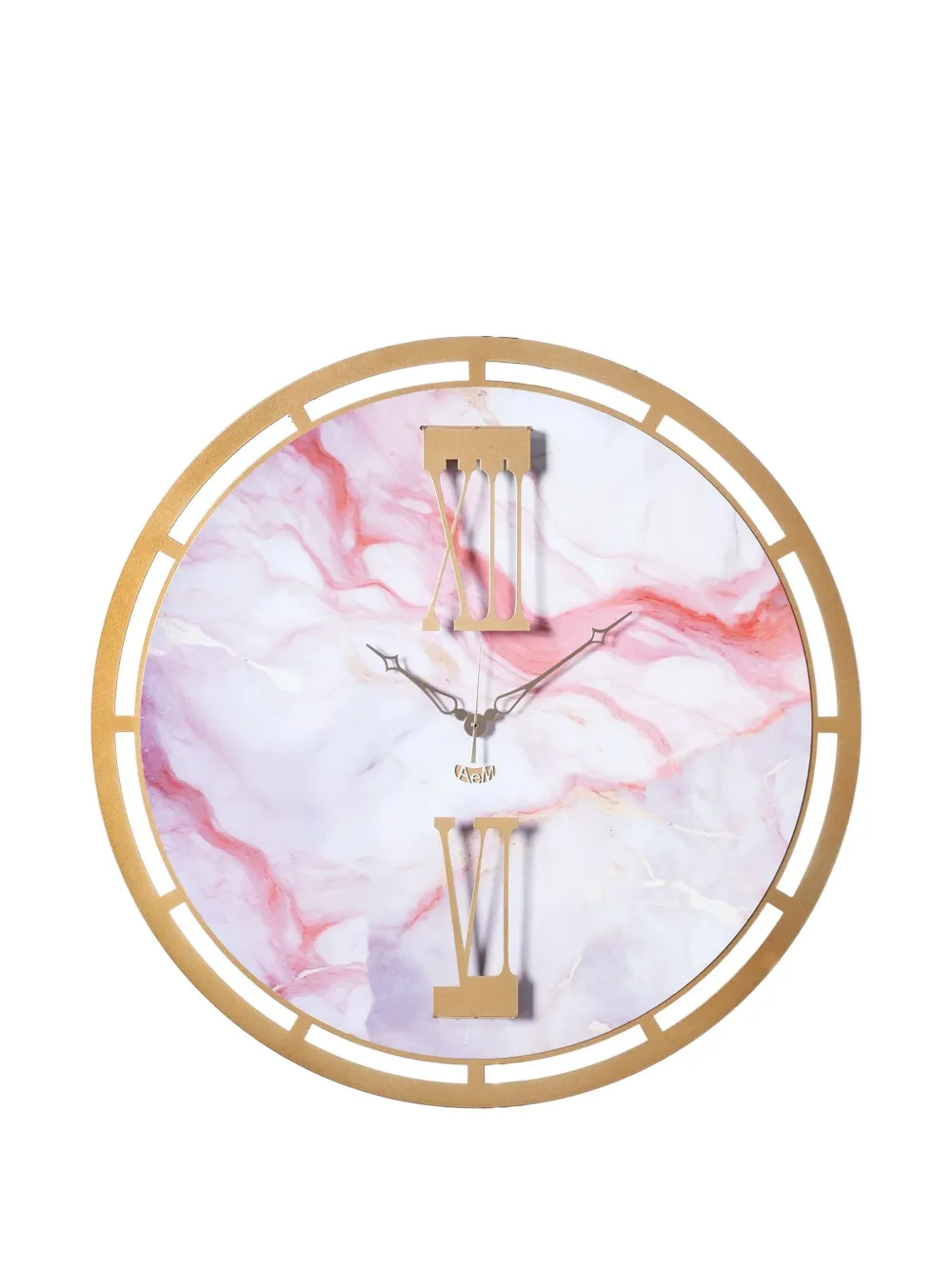 Arti & Mestieri roman-numeral marble clock (63cm) - Oro