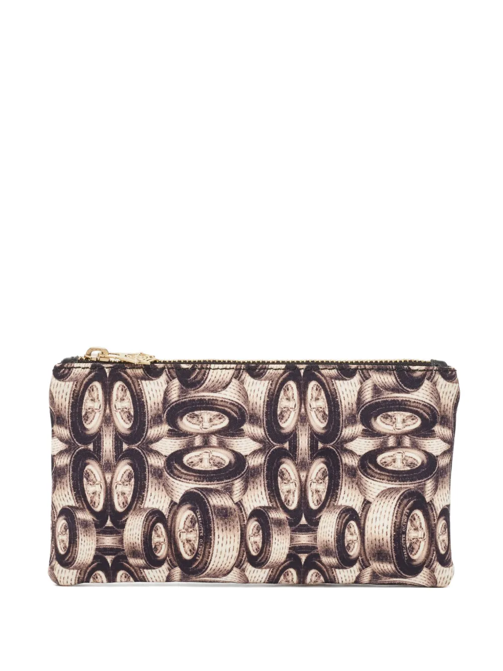 Charlotte Olympia Pre-owned tire-print clutch bag - Marrone