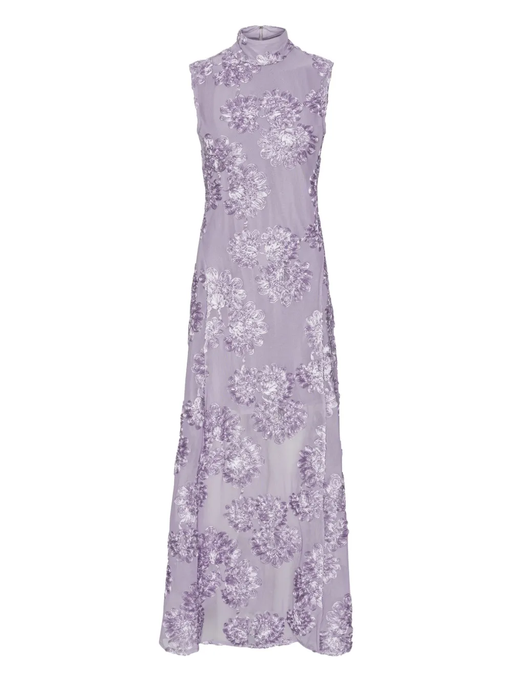 ROTATE BIRGER CHRISTENSEN floral-mesh maxi dress - Viola