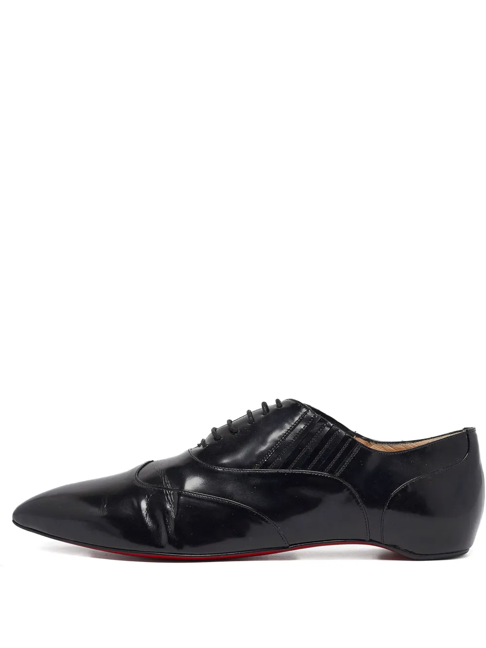 Christian Louboutin Pre-Owned leather lace-up oxford shoes - Nero