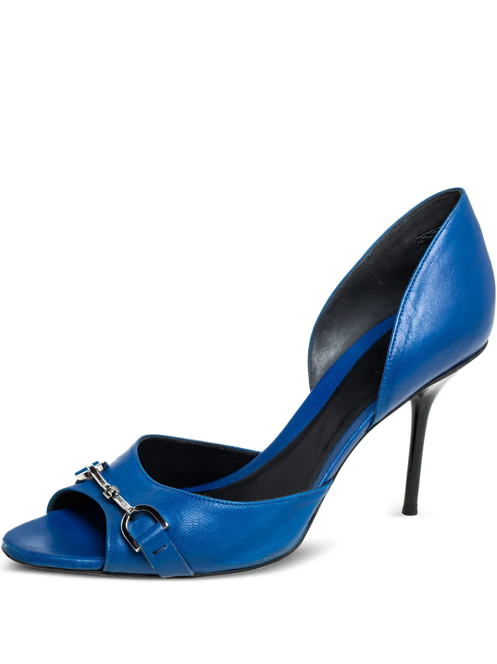 Gucci Pre-Owned 95mm Horsebit pumps - Blu