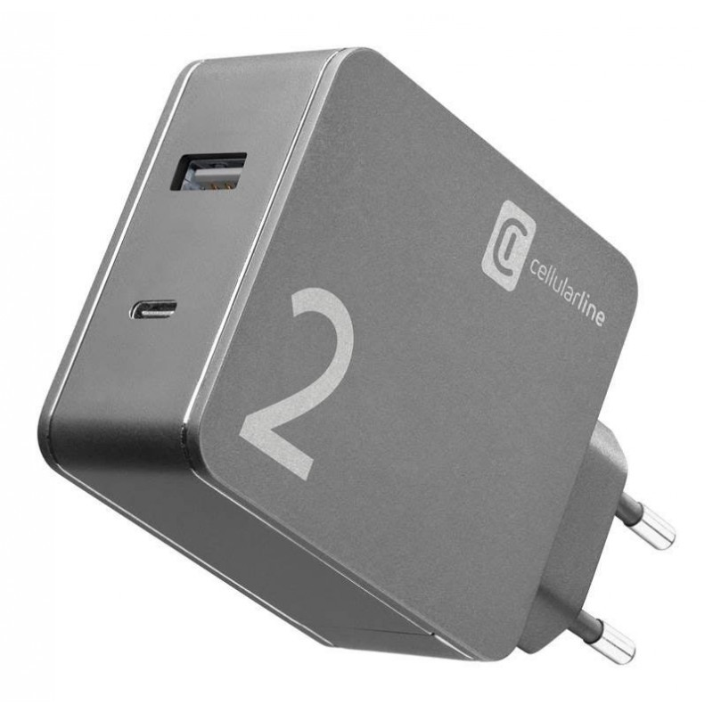 Cellularline Duo Charger - MacBook and iPhone Caricabatterie per computer portat