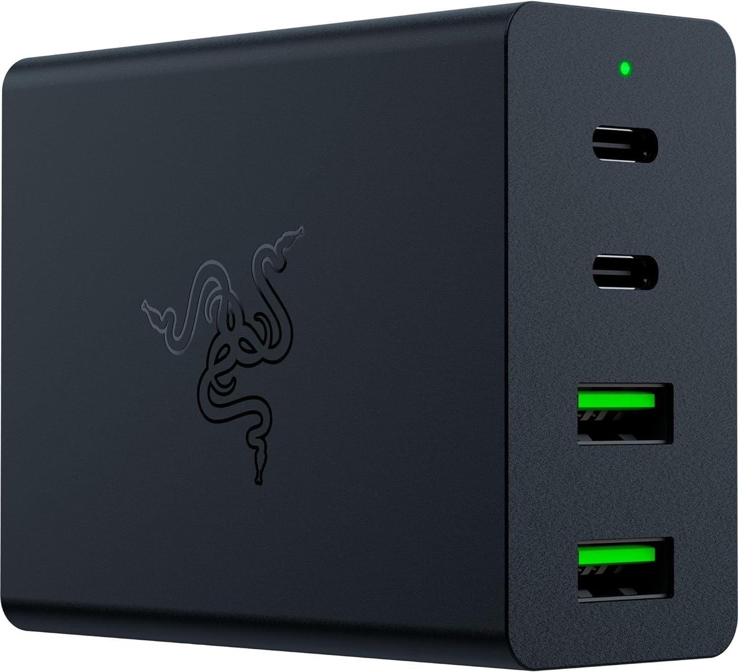 Razer USB-C GaN Charger - Portable Fast Charger (2X USB-C, 2X USB-A with US, EU