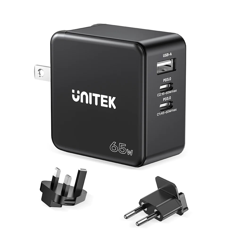Unitek International P1117B Ladegerät perMobilgeräte black Caricabatteria