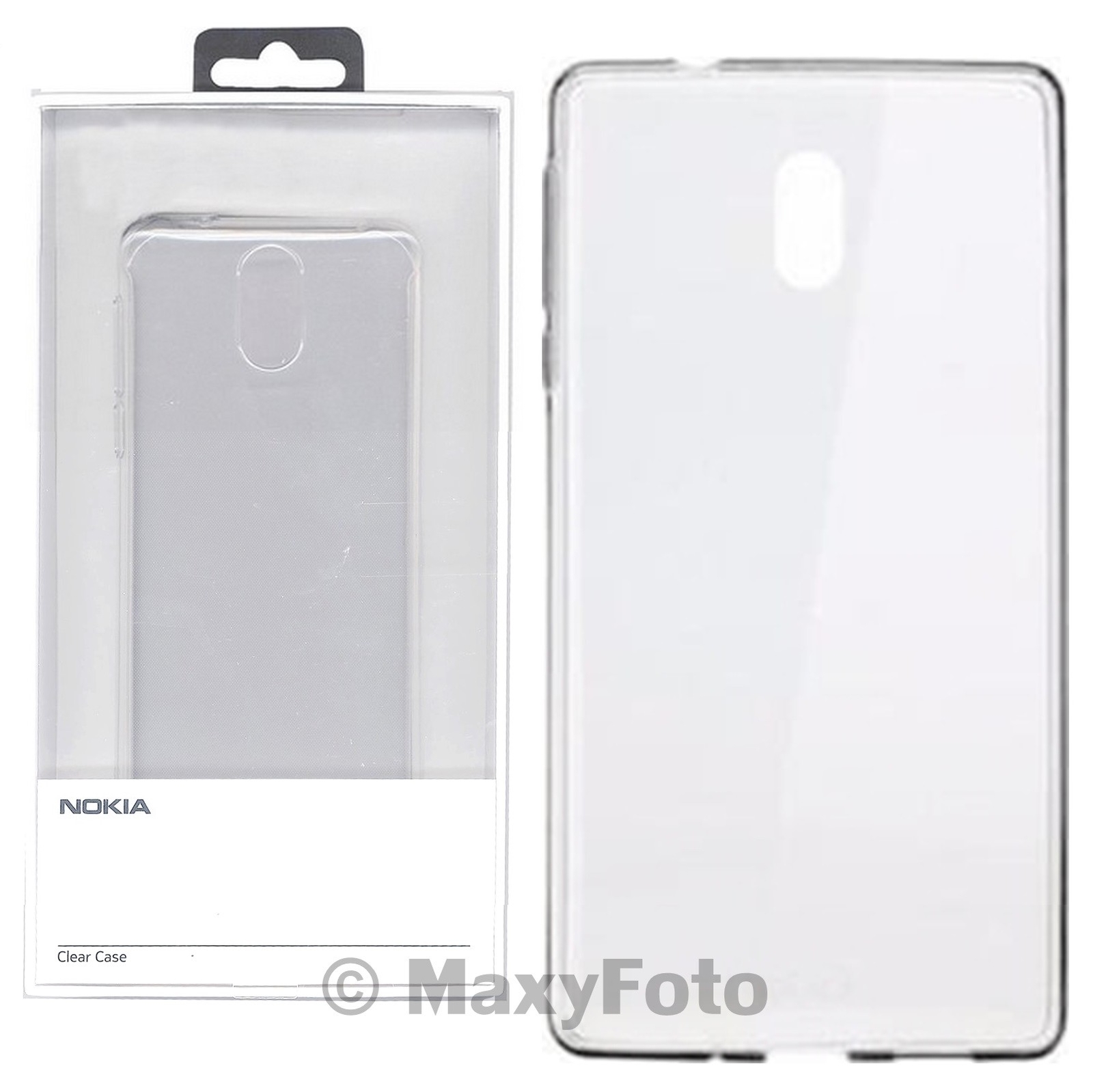 NOKIA CUSTODIA COVER SILICONE TPU CASE ORIGINAL CC-108 PER NOKIA 3.1 TRASPARENTE