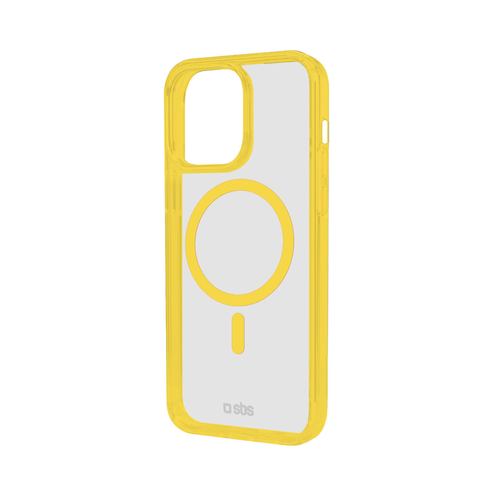 Cover per iPhone 15 Pro con bordi colorati compatibile con ricarica MagSafe