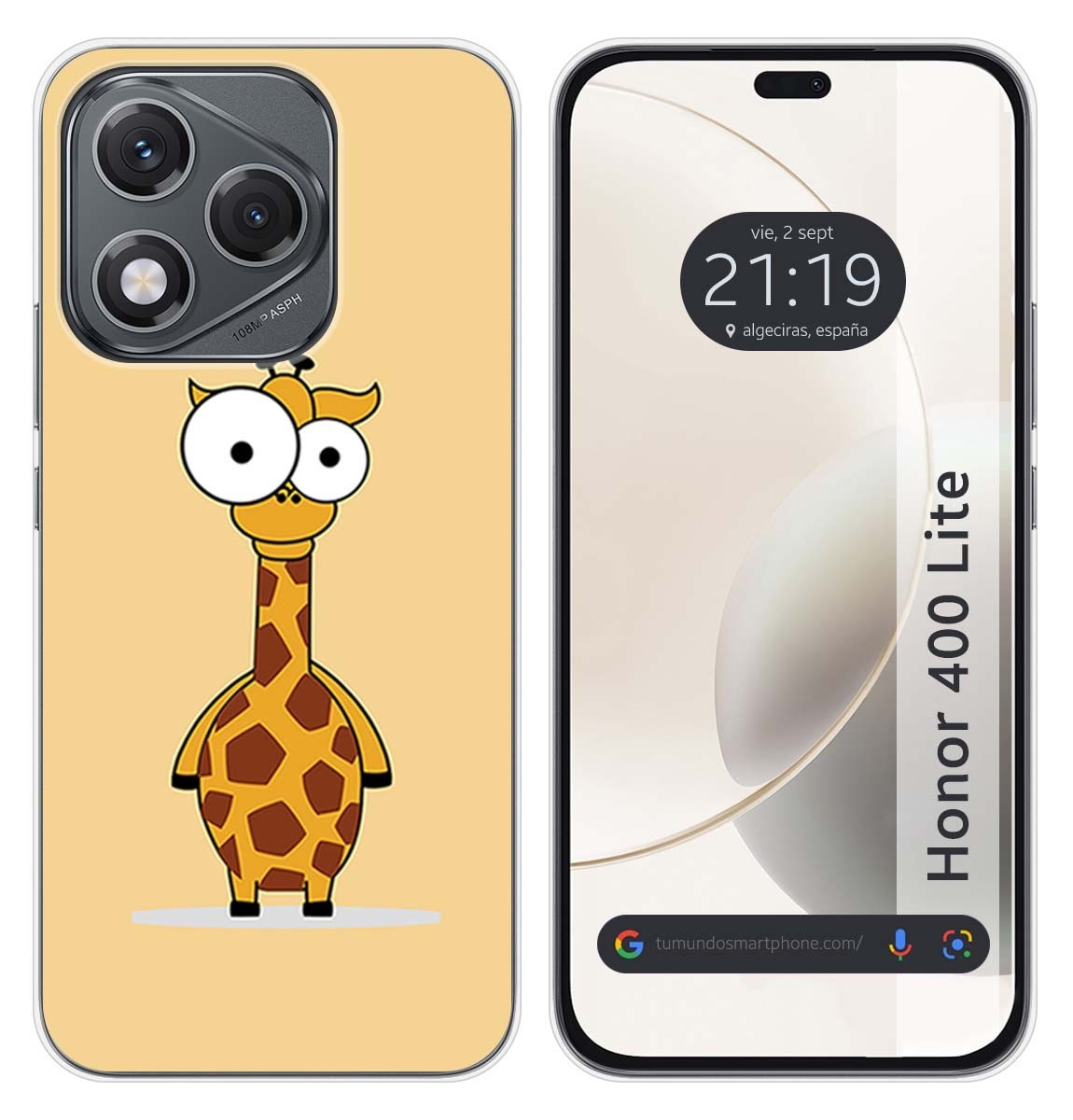 Custodia In Silicone Per Huawei Honor 400 Lite 5G Design Giraffa Disegni