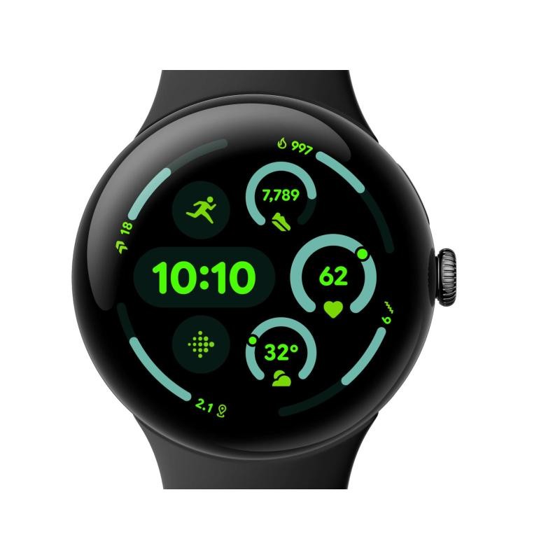 Google Pixel Watch 3 AMOLED 45 mm Digitale Touch screen 4G Nero Wi-Fi GPS (satel