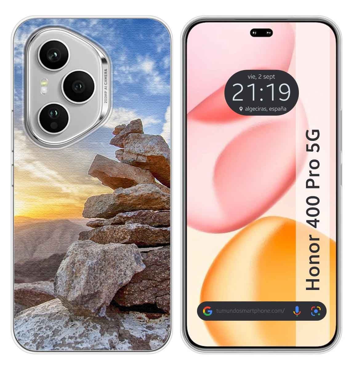 Custodia In Silicone Per Huawei Honor 400 Pro 5G Design Sunset Disegni