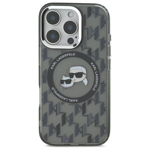 Custodia Karl in TPU MagSafe per Apple iPhone 16 Pro 6.3 - nero