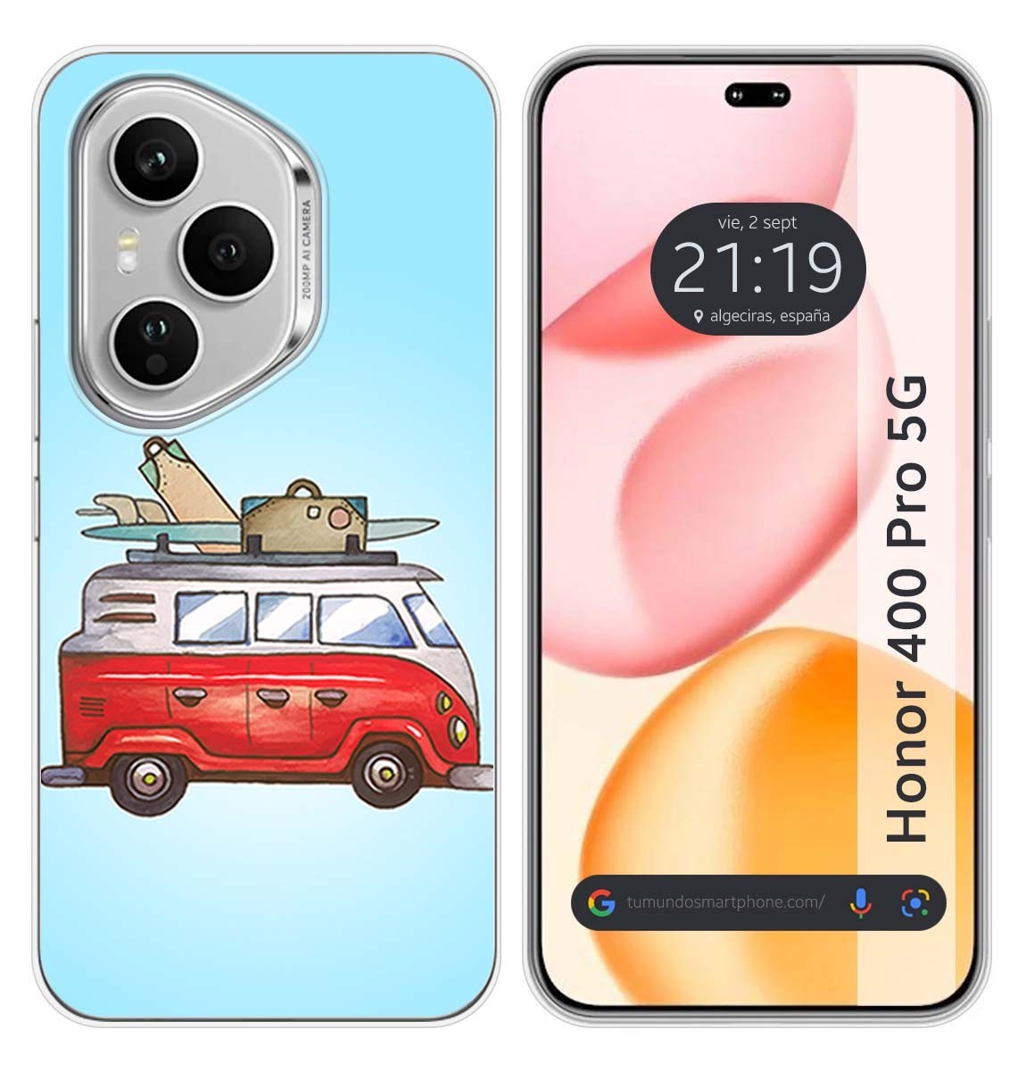 Custodia In Silicone Per Huawei Honor 400 Pro 5G Design Furgone Disegni