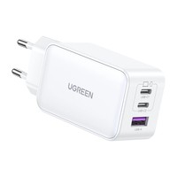 Ugreen USB-A+ 2*USB-C 140W GaN Tech Snel Oplader Wit Caricabatteria 15339