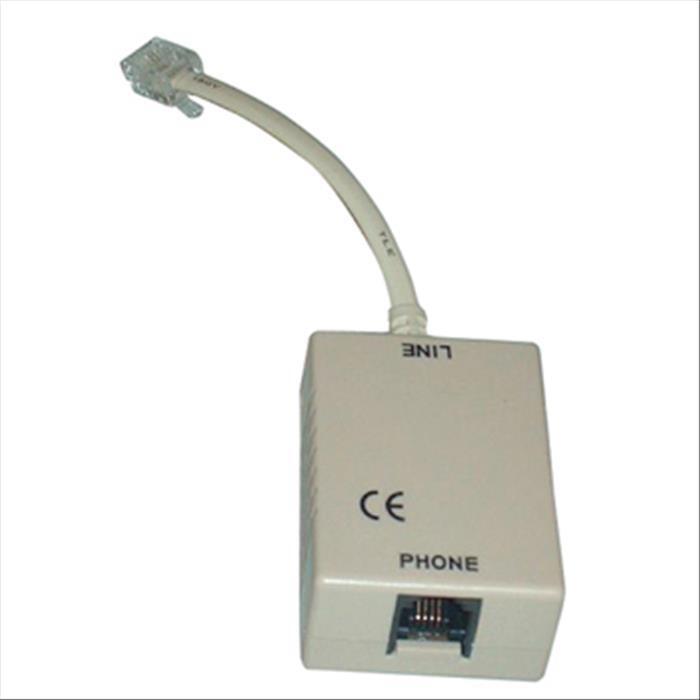 FILTRO ADSL FIXAPART  FIL-ADSL-6P2C Filtro ADSL con cavetto + plug 6P2C