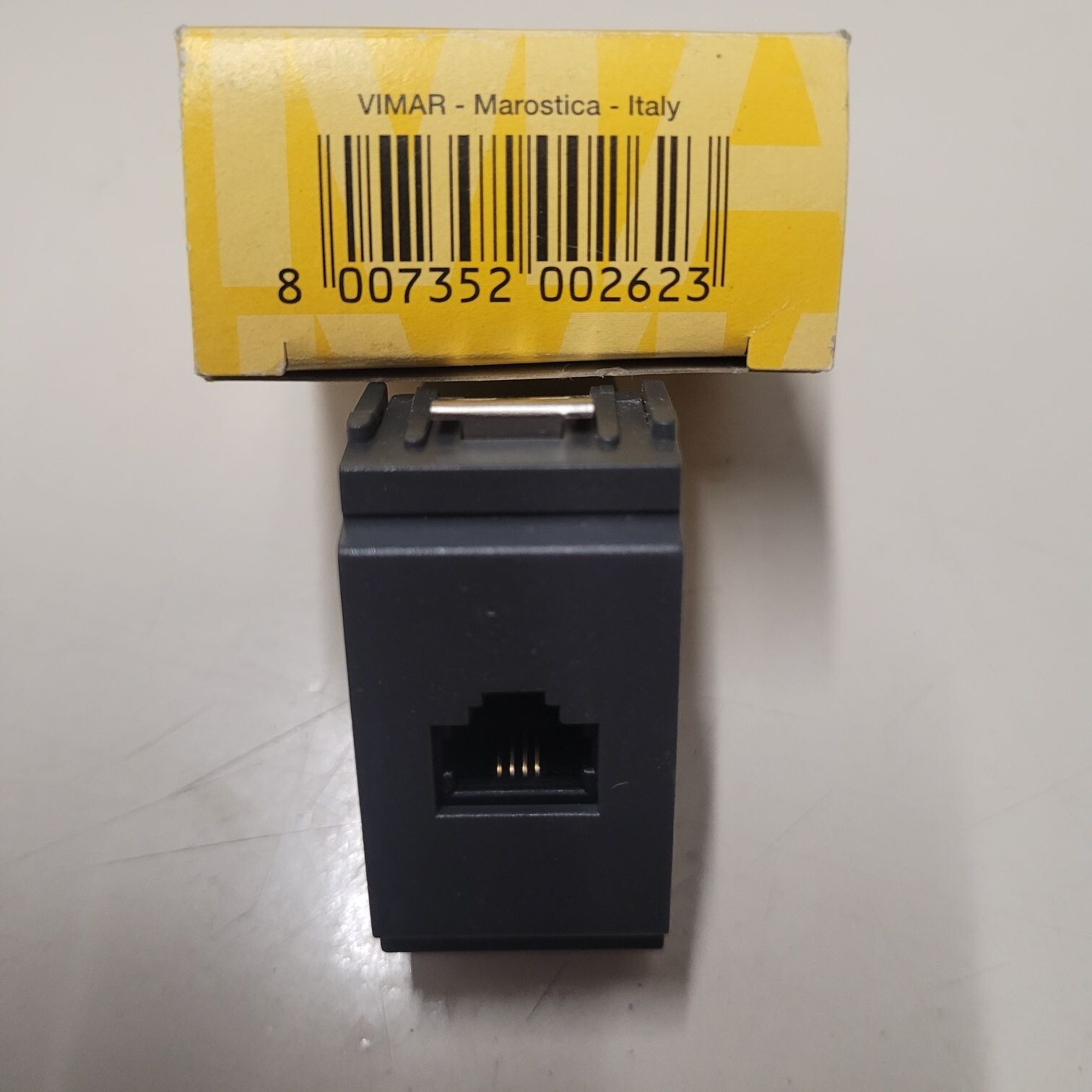 VIMAR - 16335 - PRESA RJ11 6/4 GRIGIO