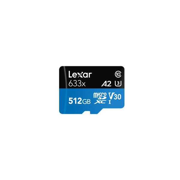 3733984 Lexar Lexar 633x 512 GB MicroSDXC UHS-I Classe 10 (Lexar TF633X 512GB SD