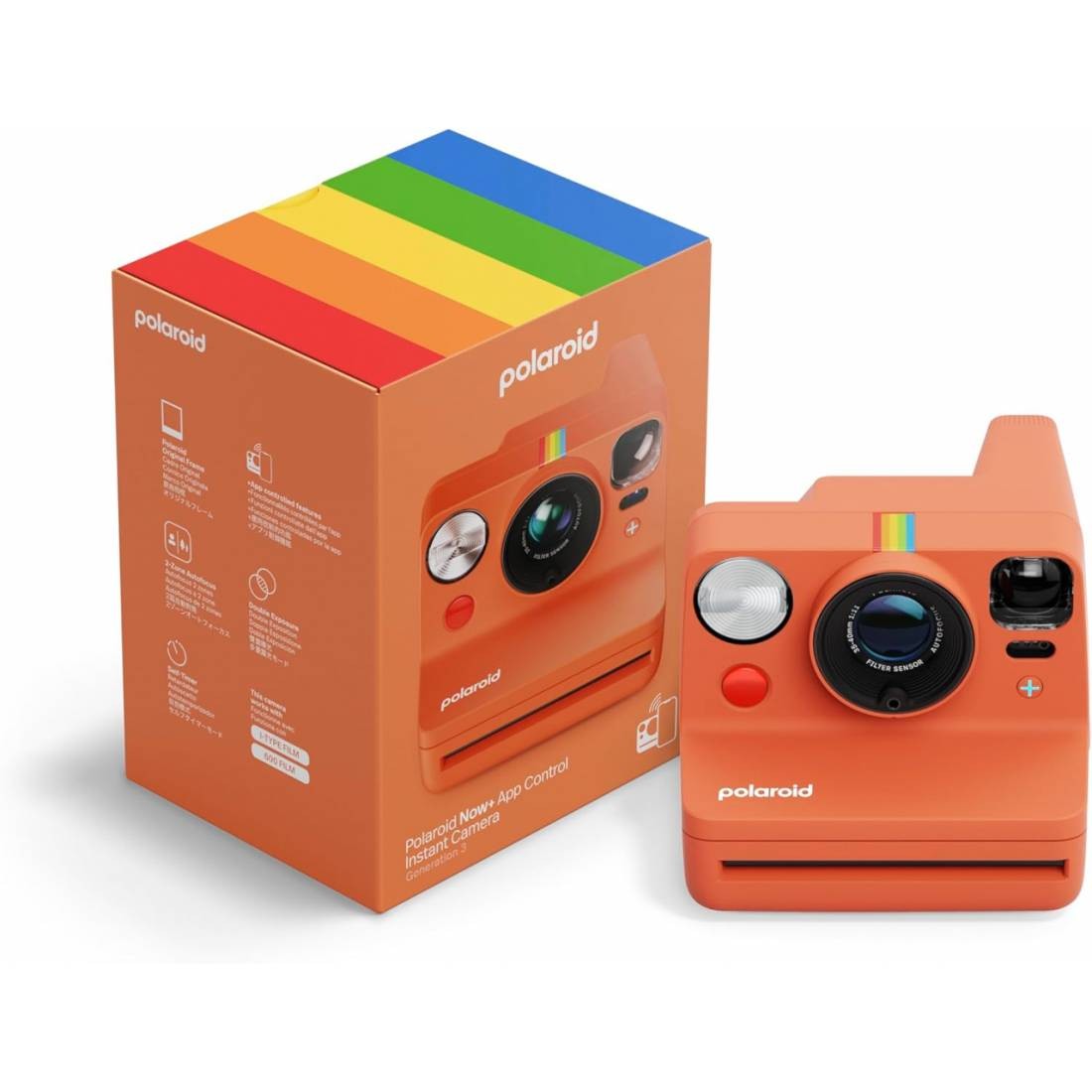 Polaroid Now Generation 3 i-Type + APP control Instant Camera Coral red