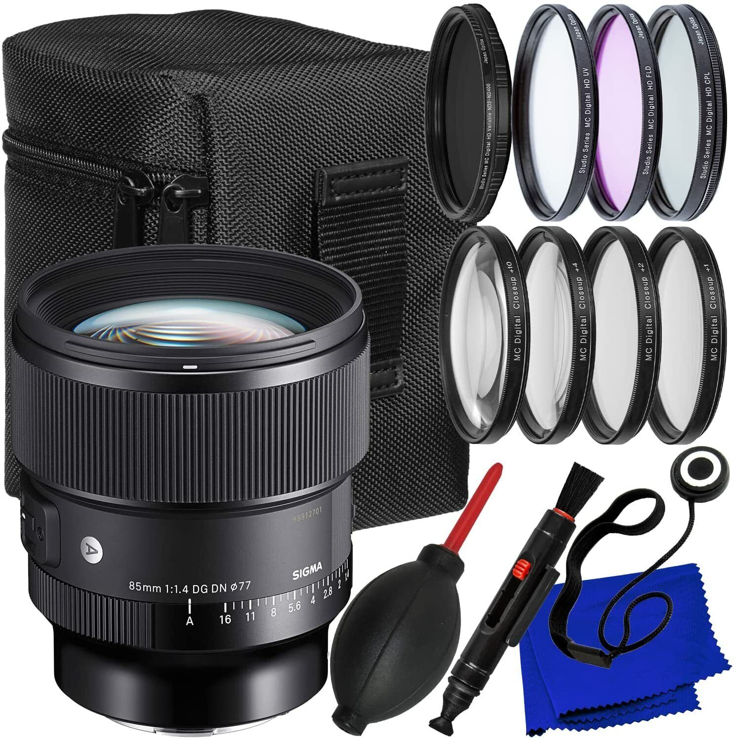 Sigma 85Mm F/1.4 DG DN Art Lens Per Sony E 322965 - Pacchetto Accessori 12Pc