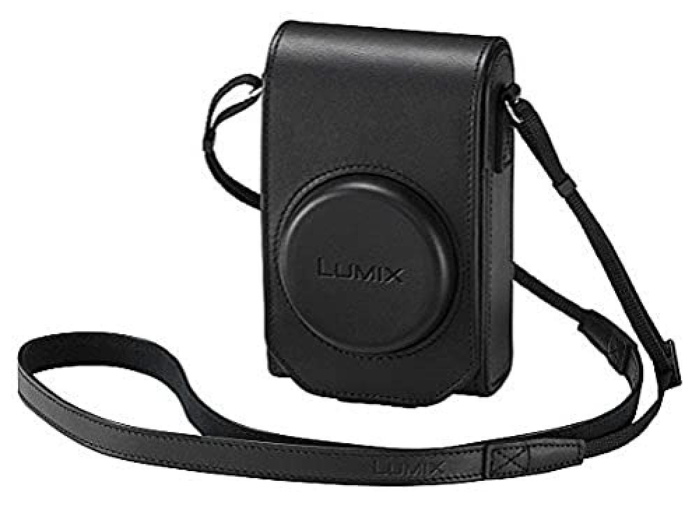 Panasonic LUMIX DMW-PHS84XEK - Custodia in pelle per TZ101 con tracolla e passan