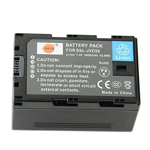 DSTE Ricambio Batteria per JVC SSL-JVC50 HM600 HM650 GY-LS300 SLR (Q6z)