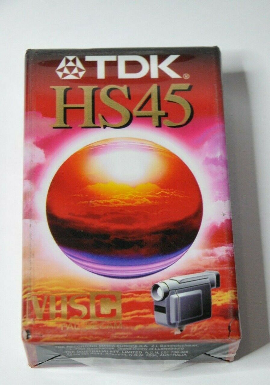 TDK HS45 VIDEOCASSETTA VHS-C 45 MINUTI