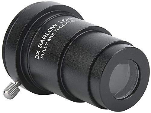 POFET 3X Barlow Lens,1,25 '' Barlow Lens Telescopio Astronomia Oculare (J4X)