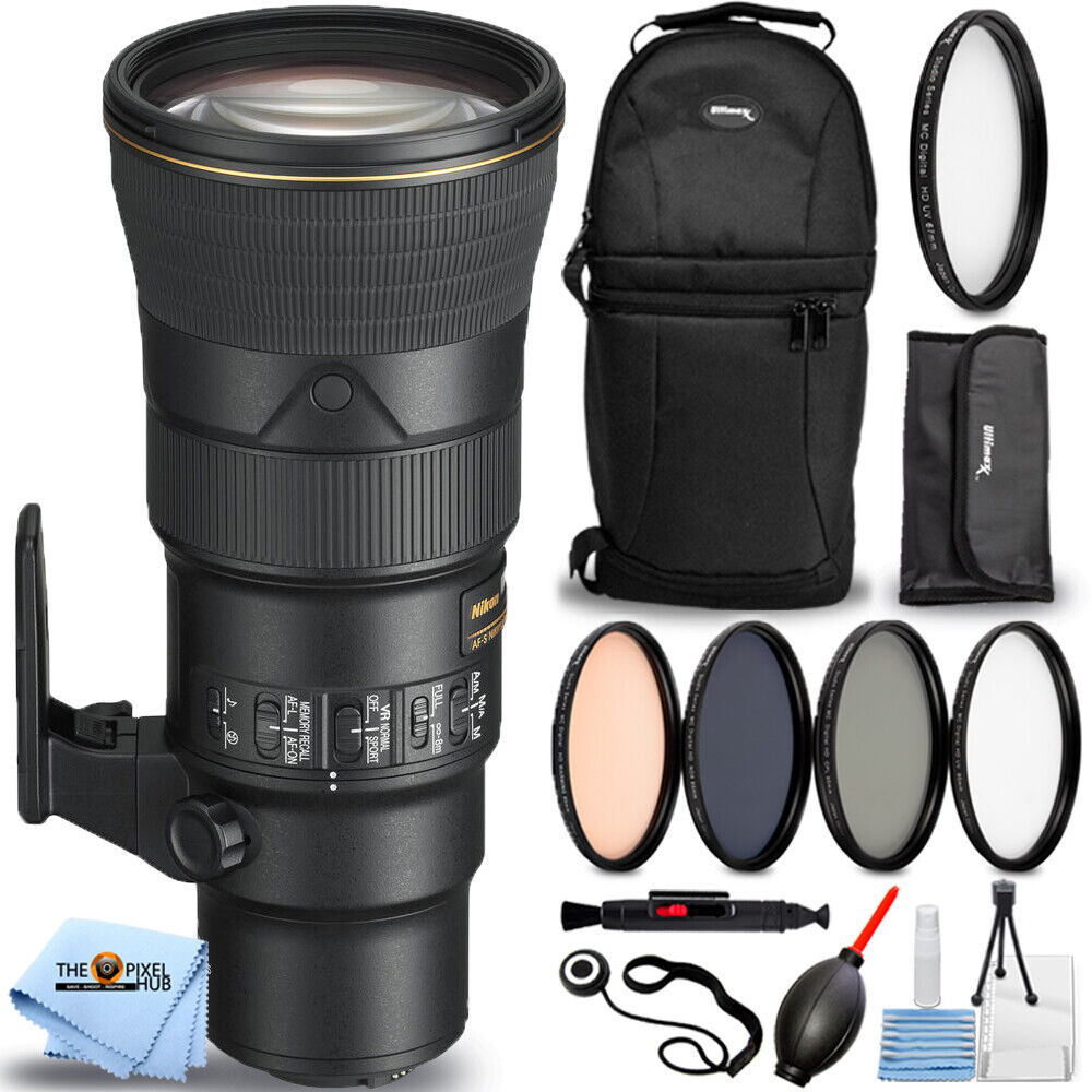 Nikon Af-s Nikkor 500mm F/5.6e Pf Ed VR Obiettivo 20082 - 9PC Set Accessori