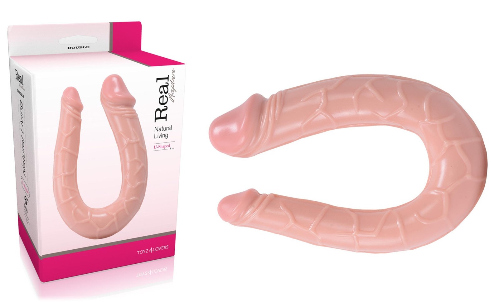 Fallo realistico doppio Double dildo real rapture u-shaped realistico vaginale a