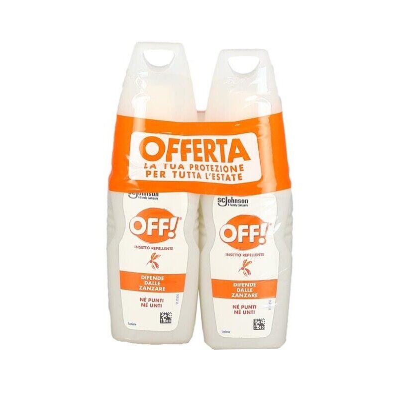 OFF REPELLENTE ANTIZANZARE LOZIONE BIPACCO 100 ML NE PUNTI NE UNTI