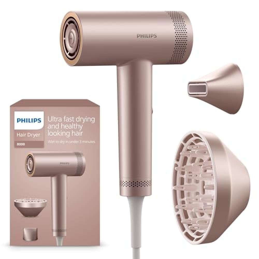 Asciugacapelli Philips ad Alta Velocit  Serie 8000, ThermoShield Advanced, Ionic