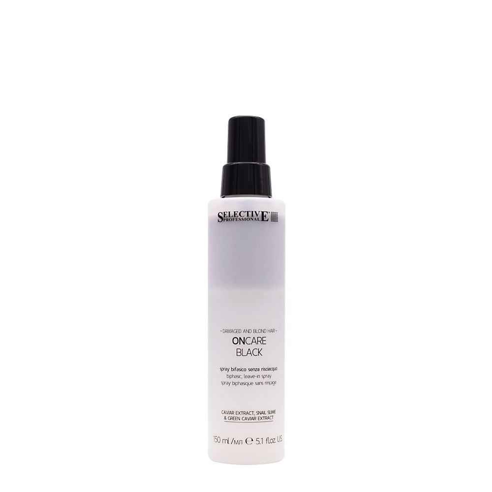 Selective Professional On Care Black Biphasic Spray 150ml - spray rigenerante