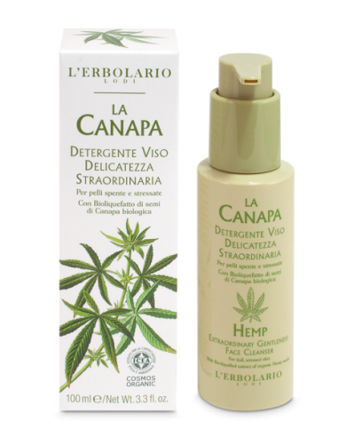 DETERGENTE VISO LA CANAPA 100ML L'ERBOLARIO