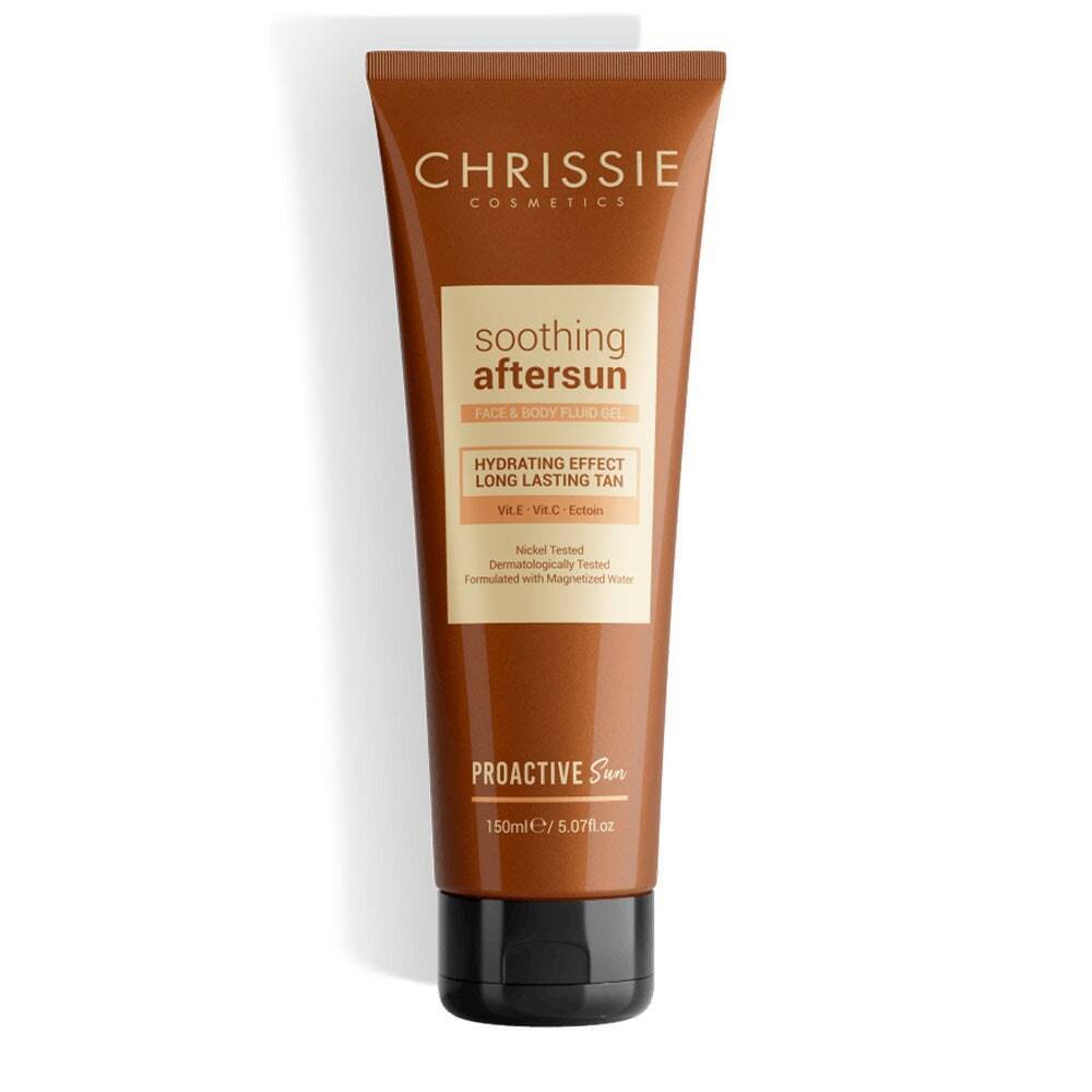 Chrissie Cosmetics Proactive Sun - Fluido Gel Doposole Viso e Corpo, 150ml
