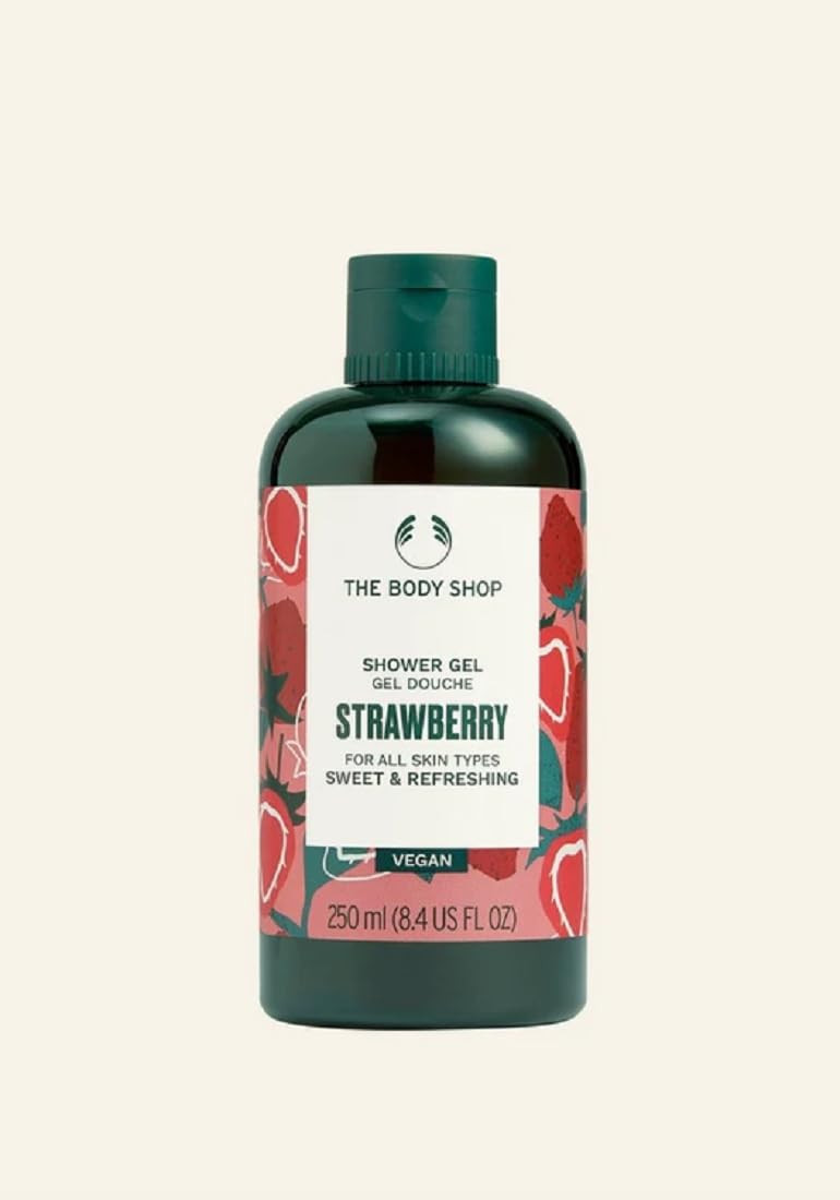 Body shop shower gel strawberry 250ml (E9p)