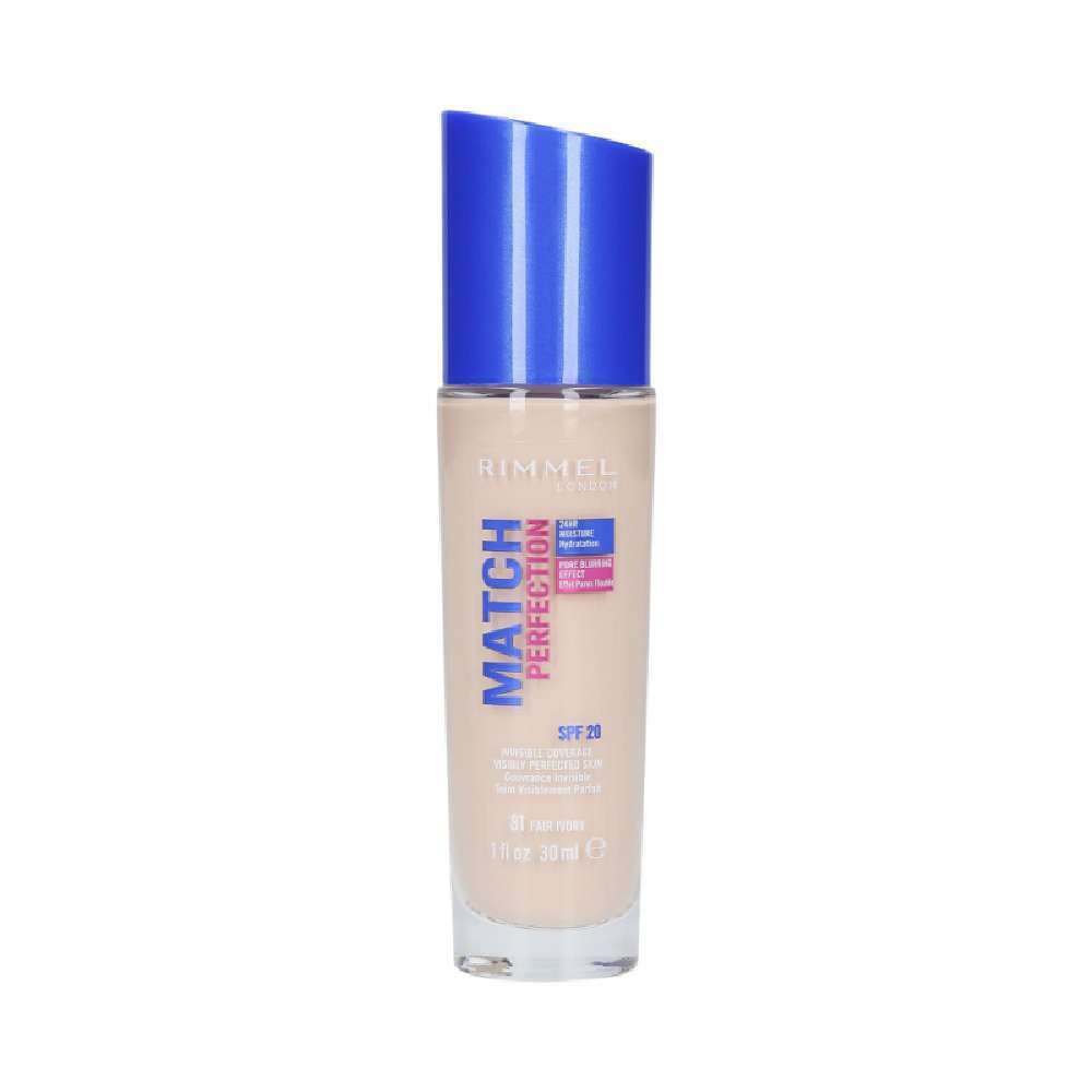 Rimmel Match Perfection Fondotinta Liquido Spf20 81 Fair Ivory 30ml