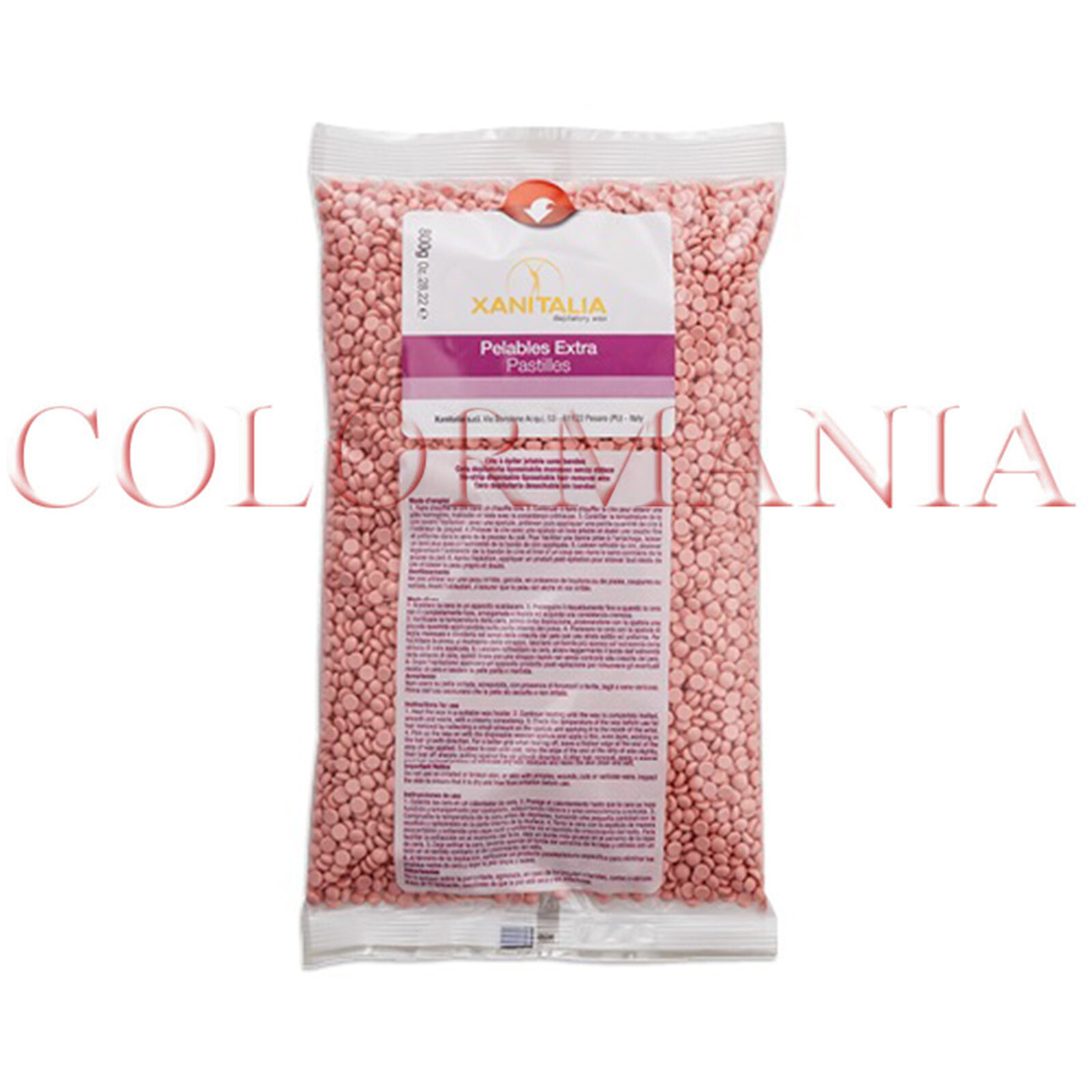 PELABLES CERA BRASILIANA AL TALCO ROSA DEPILATORIA ELASTICA SENZA STRISCE 1000 g