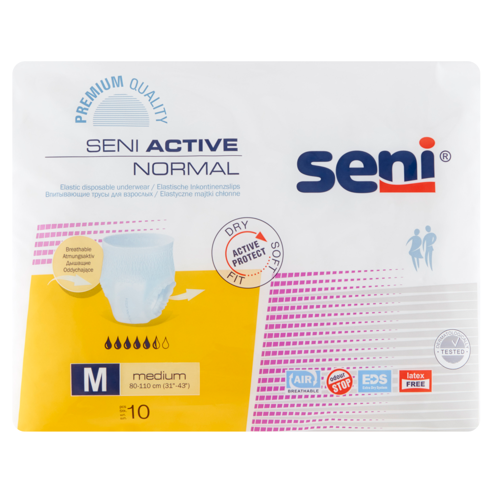 Slip elastici assorbenti Seni Active Normal Medium 10 pezzi