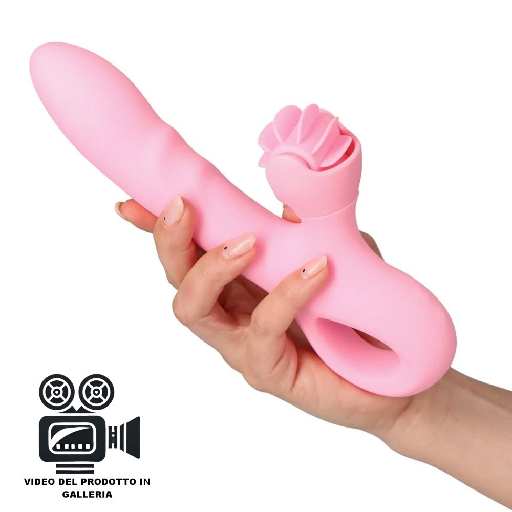 Vibratore rabbit Stimolatore rotante del clitoride donna vaginale ricaricabile