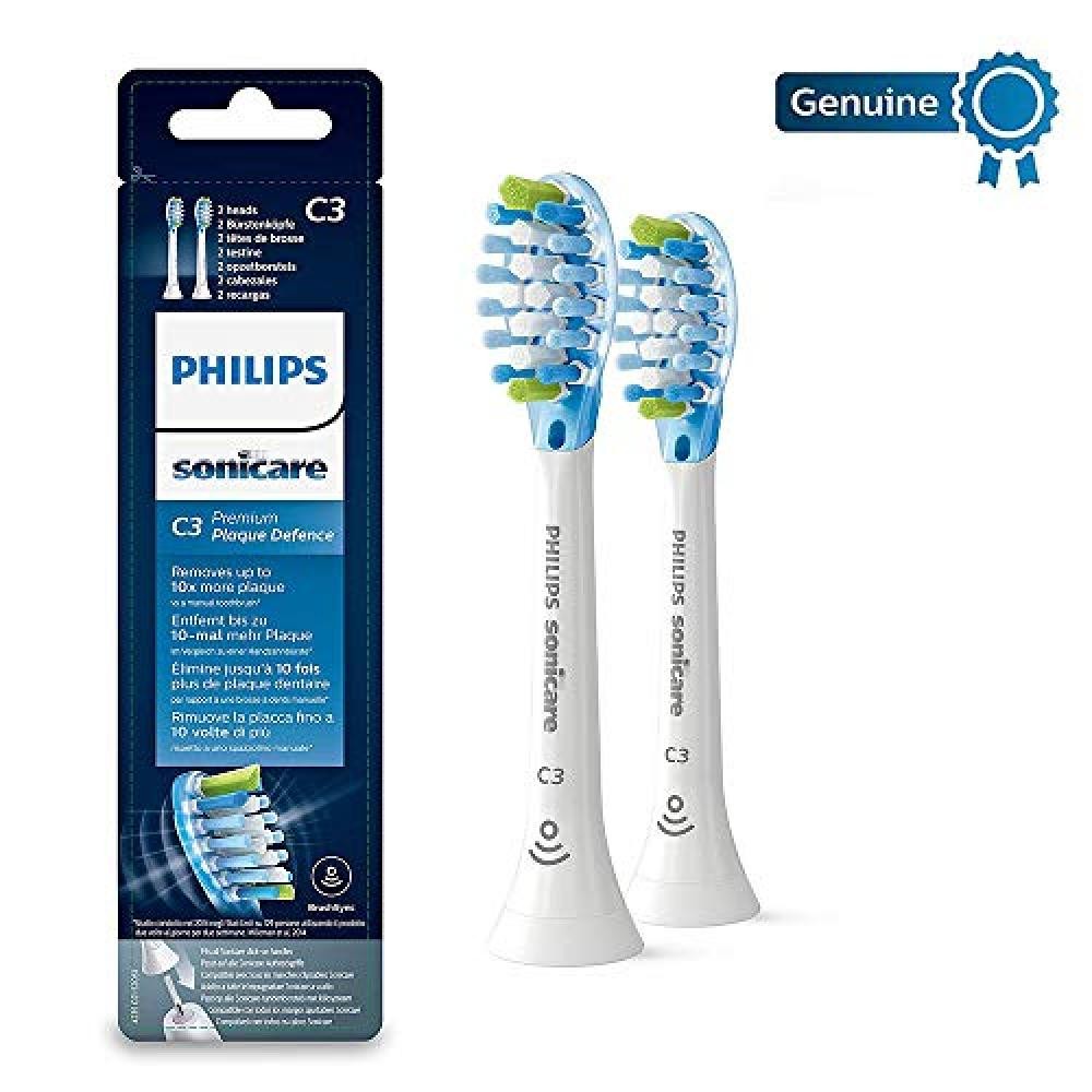 (TG. 2 Pezzi) Philips Sonicare HX9042/17, Testine C3 Premium Plaque Defence per