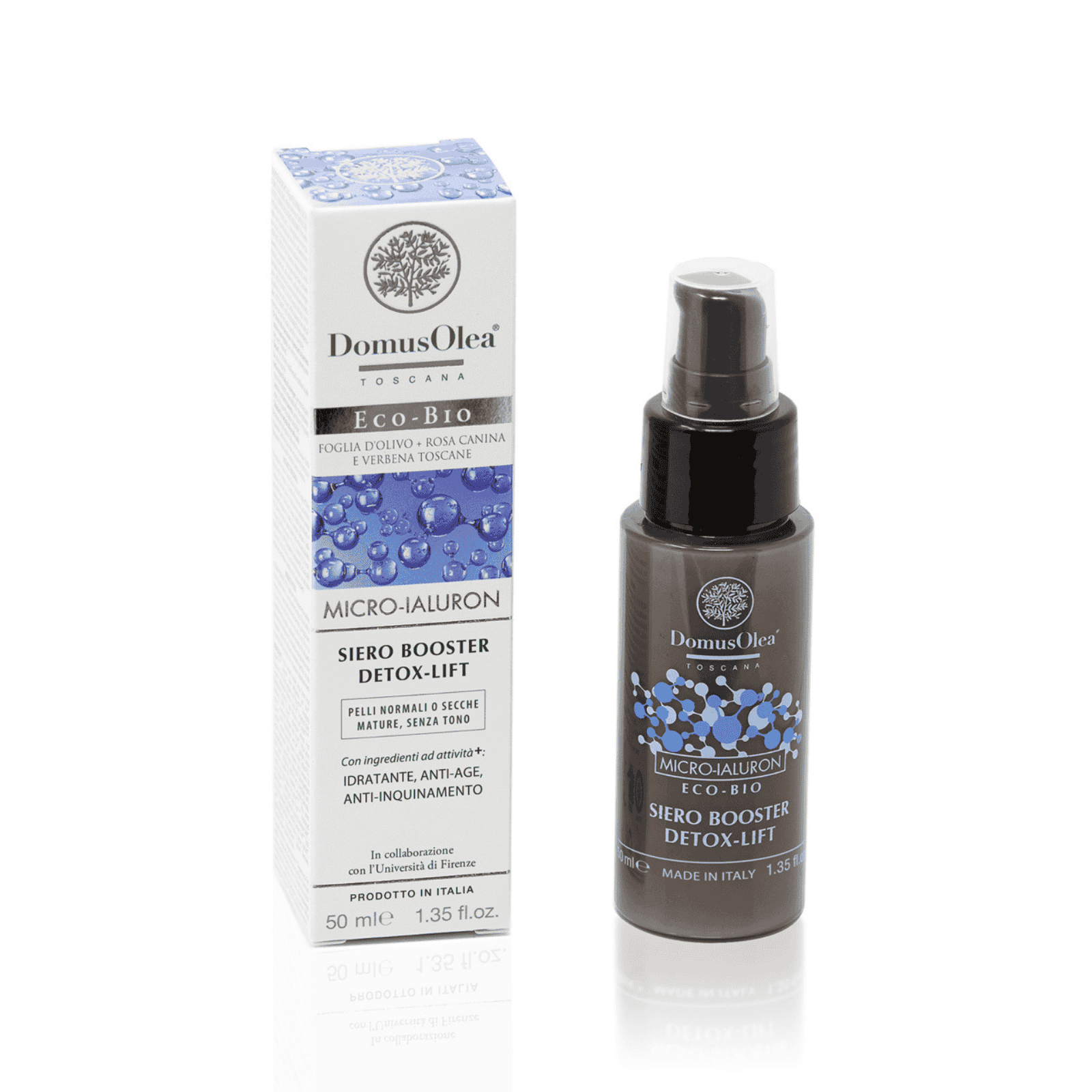 Domus Olea Toscana siero booster detox-lift – microialuron 50 ml