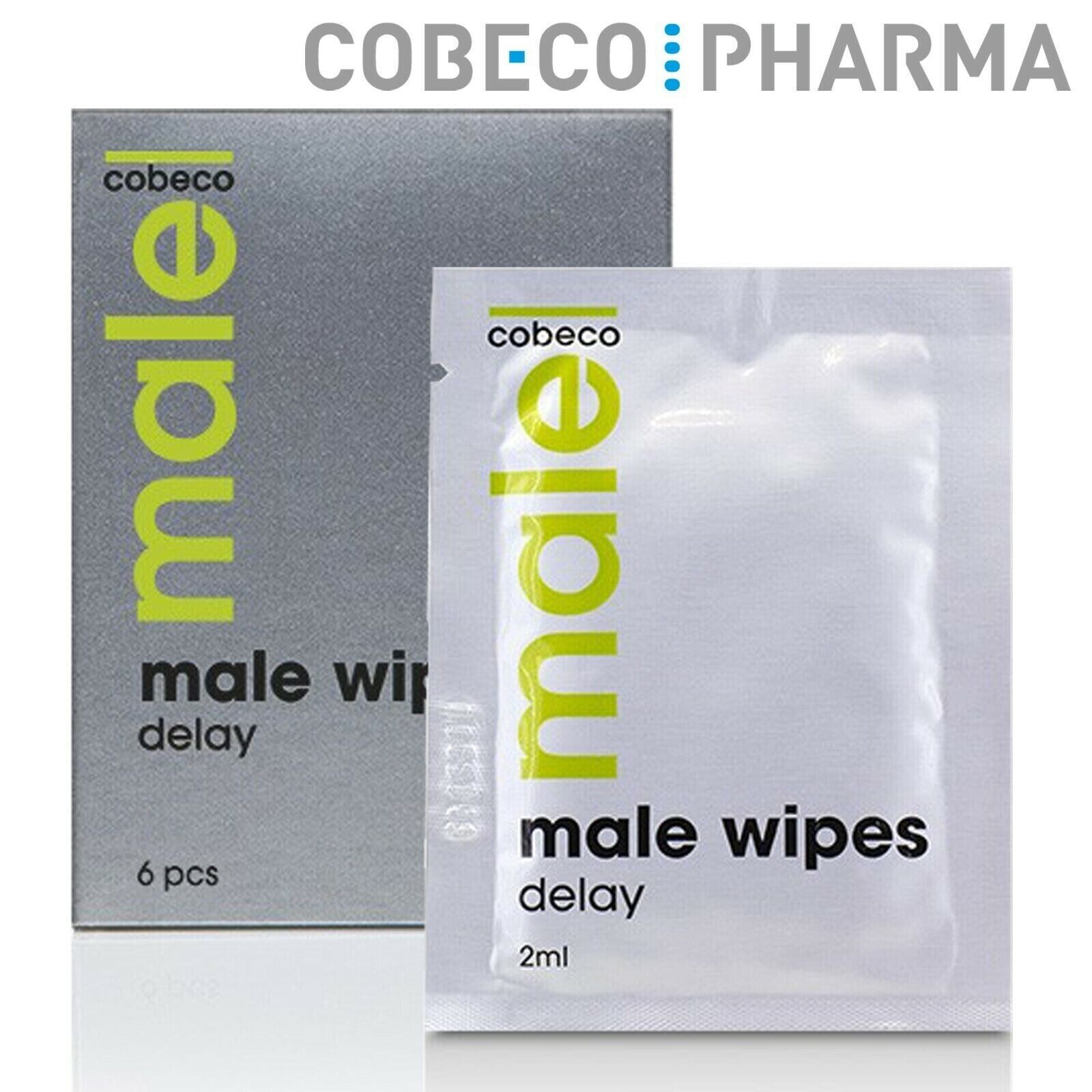Cobeco Pharma Male Wipes Delay Men 6x Salviette Ritardanti Eiaculazione Precoce