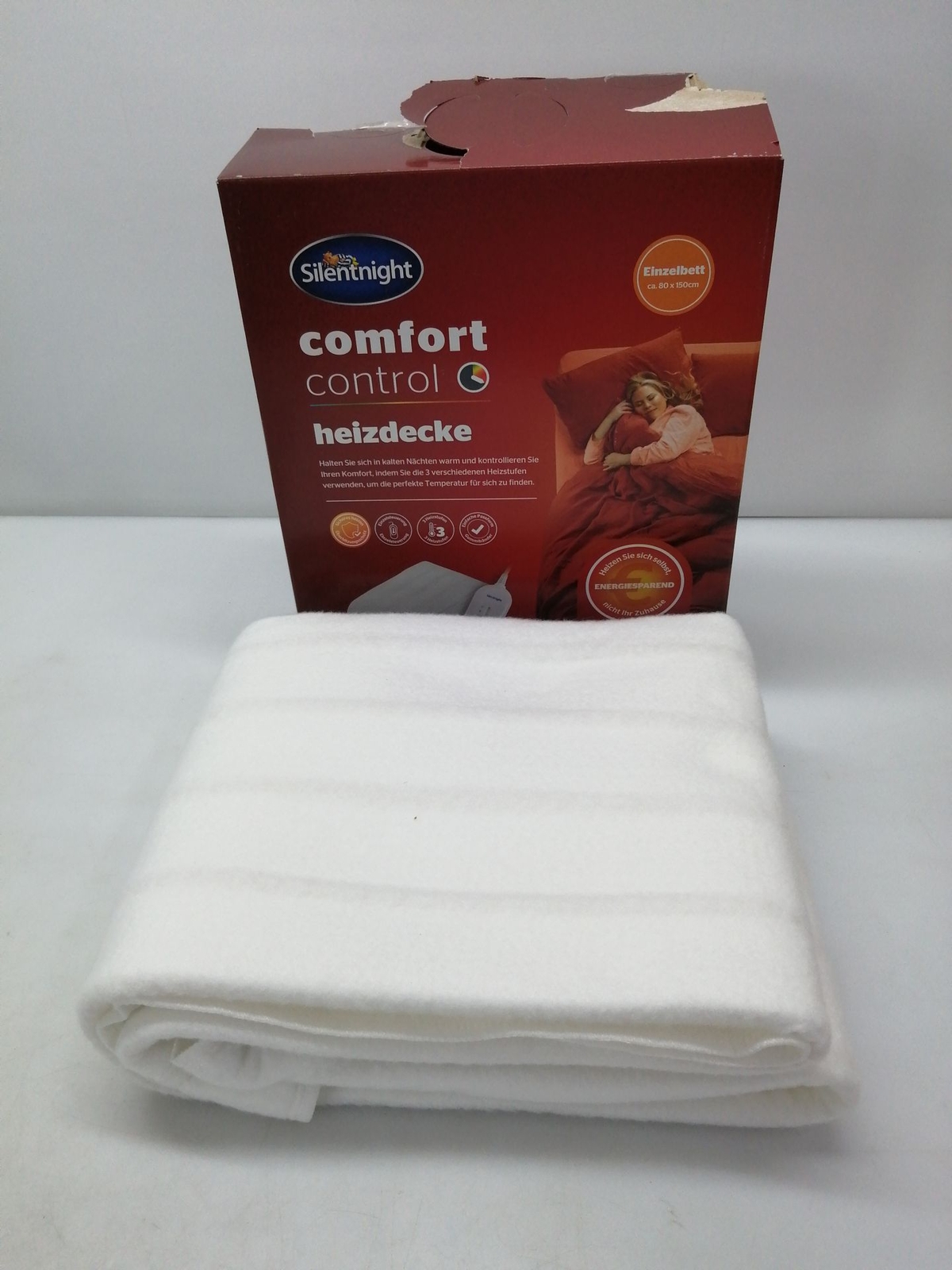 Silentnight Comfort Control sottoletto termico 150 x 80 cm coperta riscaldant...