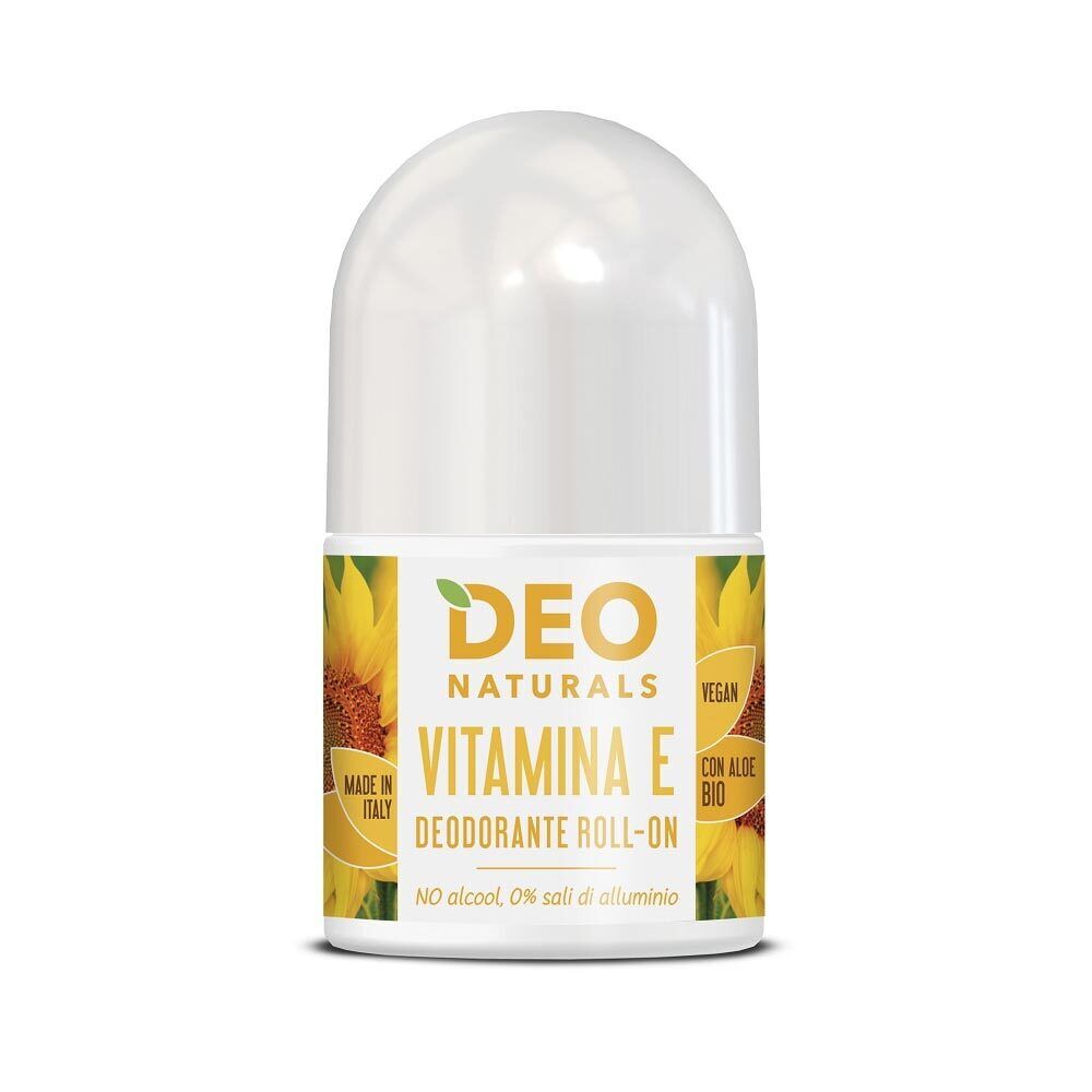 Optima Naturals Deo Naturals - Deodorante Roll On Vitamina E Ipoallergenico, 50m