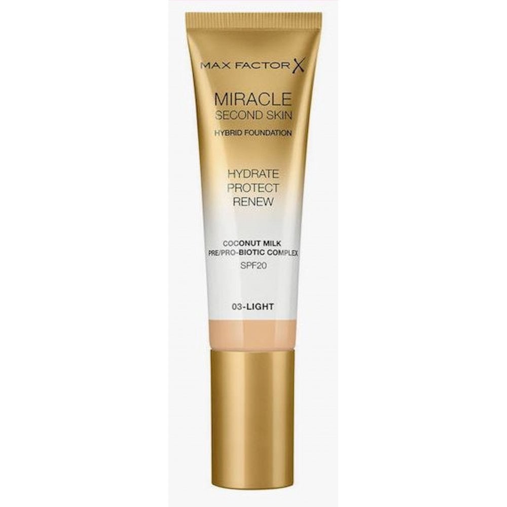 Max Factor Miracle Second Skin Hybrid Fondotinta - 03 Light