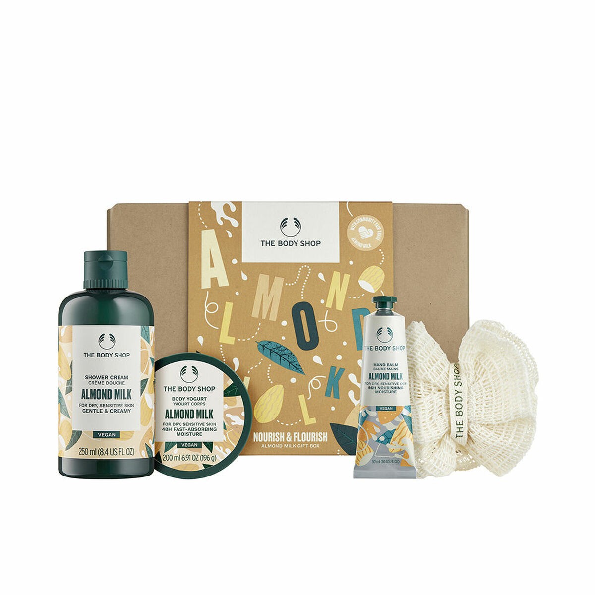 Set Cosmetica Unisex The Body Shop ALMOND MILK 4 Pezzi